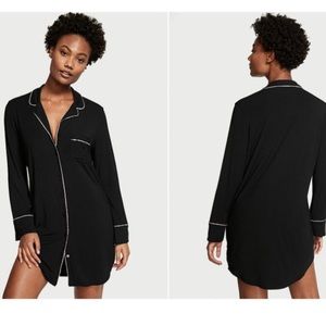 Victoria’s Secret Heavenly Collared Nightgown Sleepshirt Size Medium